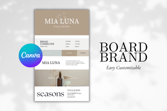 Download Brand Board Canva Template - Canva template Collection