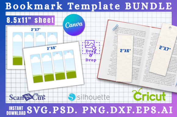 Download Bookmark SVG &amp; Canva Templates - Canva template Collection