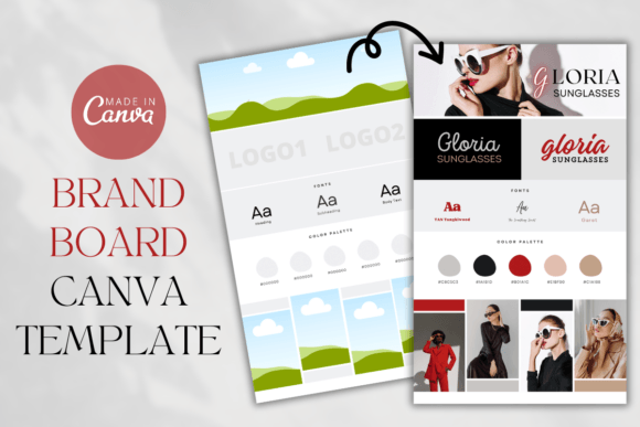 Download Brand Board Canva Template, Branding Kit - Canva template Collection