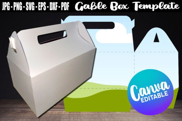 Download Gable Box Canva Template SVG PNG - Canva template Collection