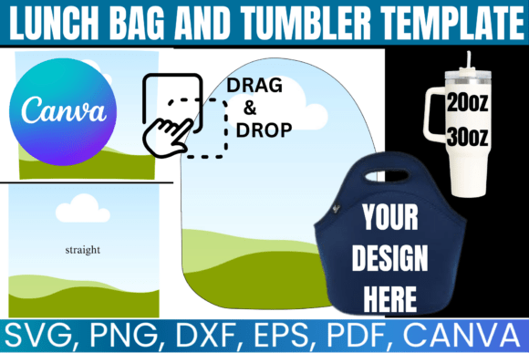 Download Lunch Bag and 20oz, 30oz Canva Template - Premium Resources